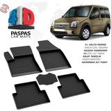 Türkmen Ford Connect 4d Havuzlu Paspas 2002-2014 Arası - Siyah