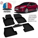 Türkmen Ford Focus 3 Hb 4d Havuzlu Paspas 2011-2014 Arası - Siyah