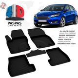 Türkmen Ford Focus 3 Makyajlı Hb 4d Havuzlu Paspas 2015-2018 Arası - Siyah