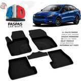Türkmen Ford Focus 3 Makyajlı Sd 4d Havuzlu Paspas 2015-2018 Arası - Siyah
