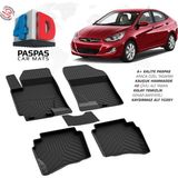 Türkmen Hyundai Accent Blue 4d Havuzlu Paspas 2010 ve Üzeri - Siyah