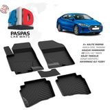 Türkmen Hyundai Elantra 4d Havuzlu Paspas 2015-2020 Arası - Siyah