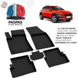 Türkmen Hyundai Kona 4d Havuzlu Paspas 2018 ve Üzeri - Siyah