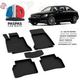 Türkmen Mercedes C Serisi W204 4d Havuzlu Paspas 2007-2014 Arası - Siyah