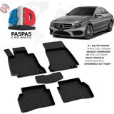 Türkmen Mercedes C Serisi W205 4d Havuzlu Paspas 2015 ve Üzeri - Siyah