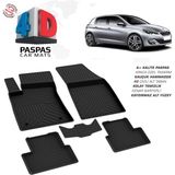 Türkmen Peugeot 308 Active - 4d Havuzlu Paspas 2018-2021 Arası - Siyah