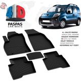 Türkmen Peugeot Bipper 4d Havuzlu Paspas Siyah