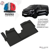 Türkmen Peugeot Expert Traveller 4d Havuzlu Paspas 2018 ve Üzeri - Siyah