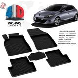 Türkmen Renault Megane 3 4d Havuzlu Paspas 2010-2016 Arası - Siyah