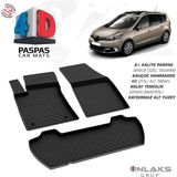 Türkmen Renault Scenic 3 - 4d Havuzlu Paspas 2009-2016 Arası - Siyah