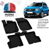 Türkmen Türmen Dacia Sandero 2 4d Havuzlu Paspas 2013-2020 Arası - Siyah