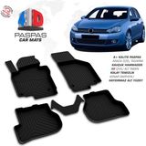 Türkmen Vw Golf 6 4d Havuzlu Paspas 2010-2013 Arası - Siyah