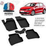 Türkmen Vw Polo 5 4d Havuzlu Paspas 2009-2017 Arası - Siyah