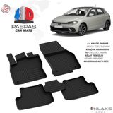 Türkmen Vw Polo 6 Makyajlı 4d Havuzlu Paspas 2021 ve Üzeri - Siyah