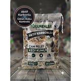 Türkmenler Flora Doğa Aktif Karbonlu Çam Pelet Kedi Kumu Tozsuz 20LT 10KG - 20 litre