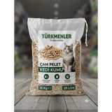Türkmenler Flora Doğa Çam Peleti Kedi Kumu Doğal Koku Kontrolü ile Tozsuz 20 Lt 10 kg - 20 litre