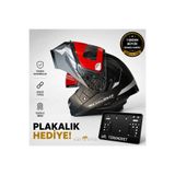 TÜRKMOPET MH Sports Çene Açılır Güneş Vizörlü Kask + Plakalık