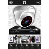 TURKNO 1 Kameralı Domia 1 İç Kamera Set 2 TB HDD Full HD Gece Görüşlü Güvenlik Kamerası Sistemi