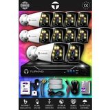 TURKNO 10 Kameralı Karie 10 Dış Kamera Set 2 TB HDD Full HD Renkli Gece Görüşlü Güvenlik Kamerası Sistemi