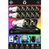 TURKNO 12 Kameralı Karie 12 Dış Kamera Set 250 GB HDD Full HD Renkli Gece Görüşlü Güvenlik Kamerası Sistemi