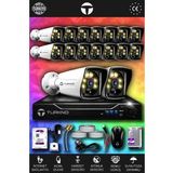 TURKNO 16 Kameralı Karie 16 Dış Kamera Set 2 TB HDD Full HD Renkli Gece Görüşlü Güvenlik Kamerası Sistemi