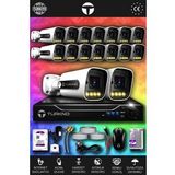 TURKNO 16 Kameralı Navie 16 Dış Kamera Set 2 TB HDD Full HD Renkli Gece Görüşlü Güvenlik Kamerası Sistemi