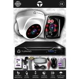 TURKNO 2 Kameralı Karia 1 İç Kamera Set 320 GB HDD Full HD Gece Görüşlü Güvenlik Kamerası Sistemi