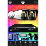 TURKNO 2 Kameralı Karie 2 Dış Kamera Set HDD'siz Full HD Renkli Gece Görüşlü Güvenlik Kamerası Sistemi