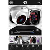TURKNO 2 Kameralı Pania 1 İç Kamera Set 2 TB HDD Full HD Gece Görüşlü Güvenlik Kamerası Sistemi