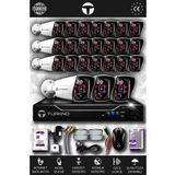 TURKNO 24 Kameralı Karia 24 Dış Kamera Set 100 GB HDD Full HD Gece Görüşlü Güvenlik Kamerası Sistemi