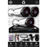 TURKNO 3 Kameralı Galia 3 Dış Kamera Set HDD'siz Full HD Gece Görüşlü Güvenlik Kamerası Sistemi