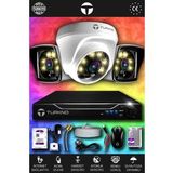 TURKNO 3 Kameralı Karie 1 İç Kamera Set 1 TB HDD Full HD Renkli Gece Görüşlü Güvenlik Kamerası Sistemi
