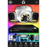 TURKNO 3 Kameralı Navie 1 İç Kamera Set 320 GB HDD Full HD Renkli Gece Görüşlü Güvenlik Kamerası Sistemi