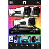 TURKNO 3 Kameralı Navie 3 Dış Kamera Set 2 TB HDD Full HD Renkli Gece Görüşlü Güvenlik Kamerası Sistemi