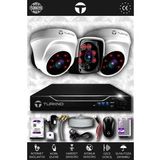 TURKNO 3 Kameralı Pania 2 İç Kamera Set 320 GB HDD Full HD Gece Görüşlü Güvenlik Kamerası Sistemi