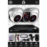 TURKNO 3 Kameralı Pania 2 İç Kamera Set HDD'siz Full HD Gece Görüşlü Güvenlik Kamerası Sistemi