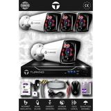 TURKNO 4 Kameralı Karia 4 Dış Kamera Set 2 TB HDD Full HD Gece Görüşlü Güvenlik Kamerası Sistemi