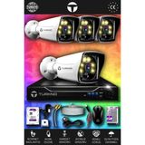 TURKNO 4 Kameralı Karie 4 Dış Kamera Set 500 GB HDD Full HD Renkli Gece Görüşlü Güvenlik Kamerası Sistemi