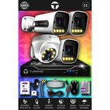 TURKNO 4 Kameralı Navie 1 İç Kamera Set 320 GB HDD Full HD Renkli Gece Görüşlü Güvenlik Kamerası Sistemi