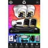 TURKNO 4 Kameralı Navie 2 İç Kamera Set 250 GB HDD Full HD Renkli Gece Görüşlü Güvenlik Kamerası Sistemi