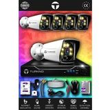 TURKNO 5 Kameralı Karie 5 Dış Kamera Set 1 TB HDD Full HD Renkli Gece Görüşlü Güvenlik Kamerası Sistemi