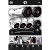 TURKNO 6 Kameralı Galia 3 İç Kamera Set 100 GB HDD Full HD Gece Görüşlü Güvenlik Kamerası Sistemi