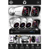 TURKNO 6 Kameralı Karia 3 İç Kamera Set 250 GB HDD Full HD Gece Görüşlü Güvenlik Kamerası Sistemi