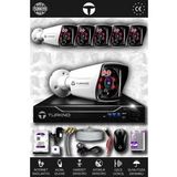 TURKNO 6 Kameralı Karia 6 Dış Kamera Set 100 GB HDD Full HD Gece Görüşlü Güvenlik Kamerası Sistemi