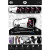 TURKNO 6 Kameralı Karia 6 Dış Kamera Set HDD'siz Full HD Gece Görüşlü Güvenlik Kamerası Sistemi