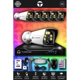 TURKNO 6 Kameralı Karie 6 Dış Kamera Set 100 GB HDD Full HD Renkli Gece Görüşlü Güvenlik Kamerası Sistemi
