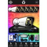 TURKNO 6 Kameralı Karie 6 Dış Kamera Set 2 TB HDD Full HD Renkli Gece Görüşlü Güvenlik Kamerası Sistemi