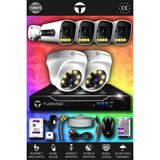 TURKNO 6 Kameralı Navie 2 İç Kamera Set 250 GB HDD Full HD Renkli Gece Görüşlü Güvenlik Kamerası Sistemi