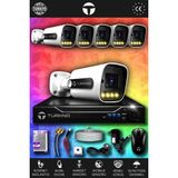 TURKNO 6 Kameralı Navie 6 Dış Kamera Set HDD'siz Full HD Renkli Gece Görüşlü Güvenlik Kamerası Sistemi