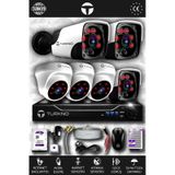 TURKNO 6 Kameralı Pania 3 İç Kamera Set 2 TB HDD Full HD Gece Görüşlü Güvenlik Kamerası Sistemi